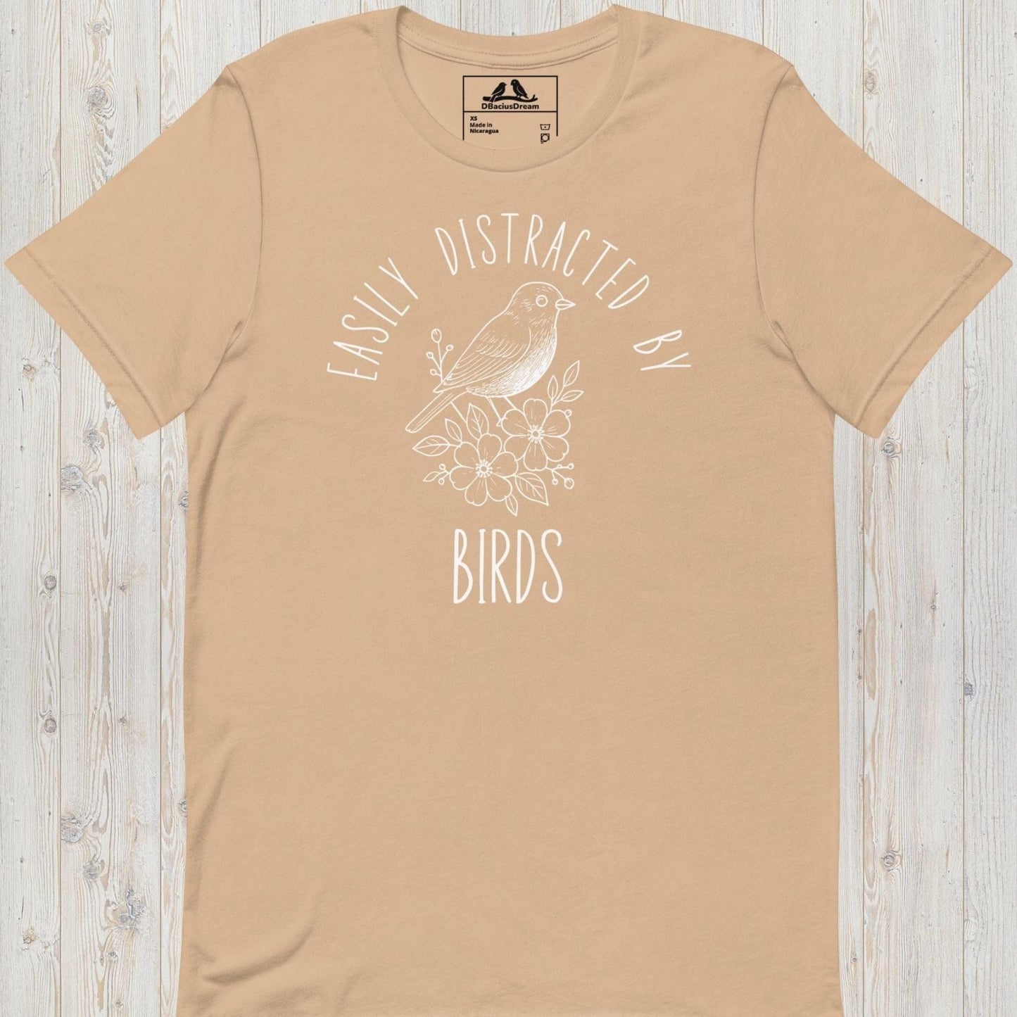 Easily Distracted By Birds Unisex t-shirt