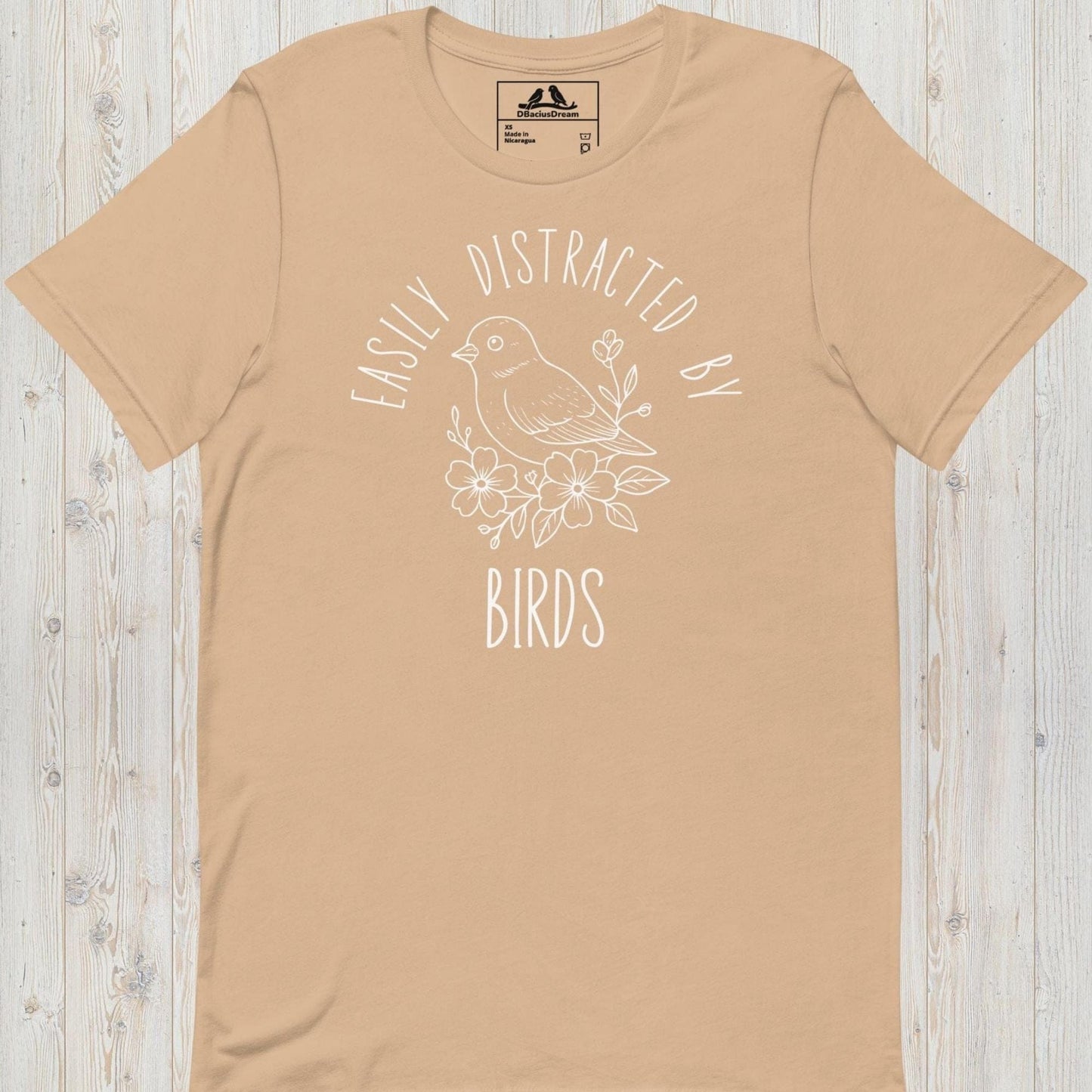 Easily Distracted By Birds Unisex t-shirt