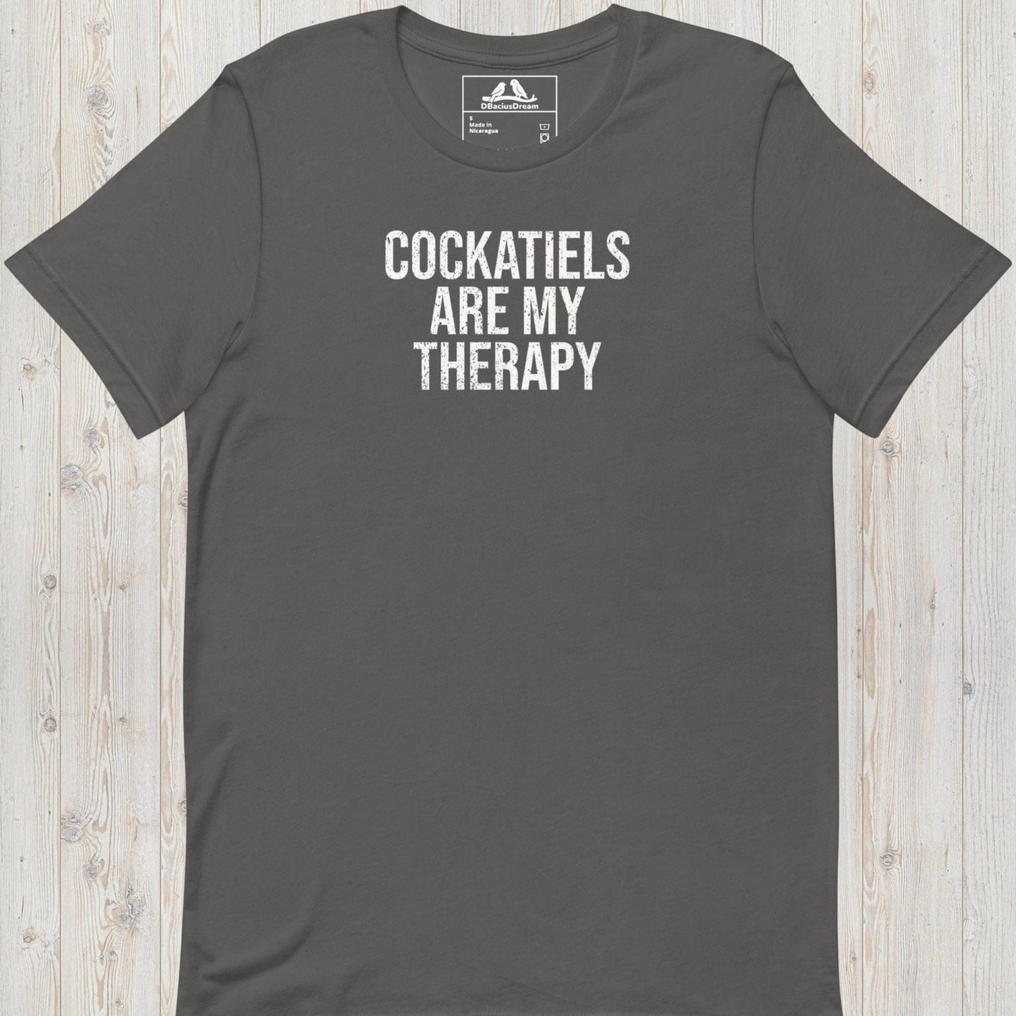 Cockatiels Are My Therapy Unisex t-shirt