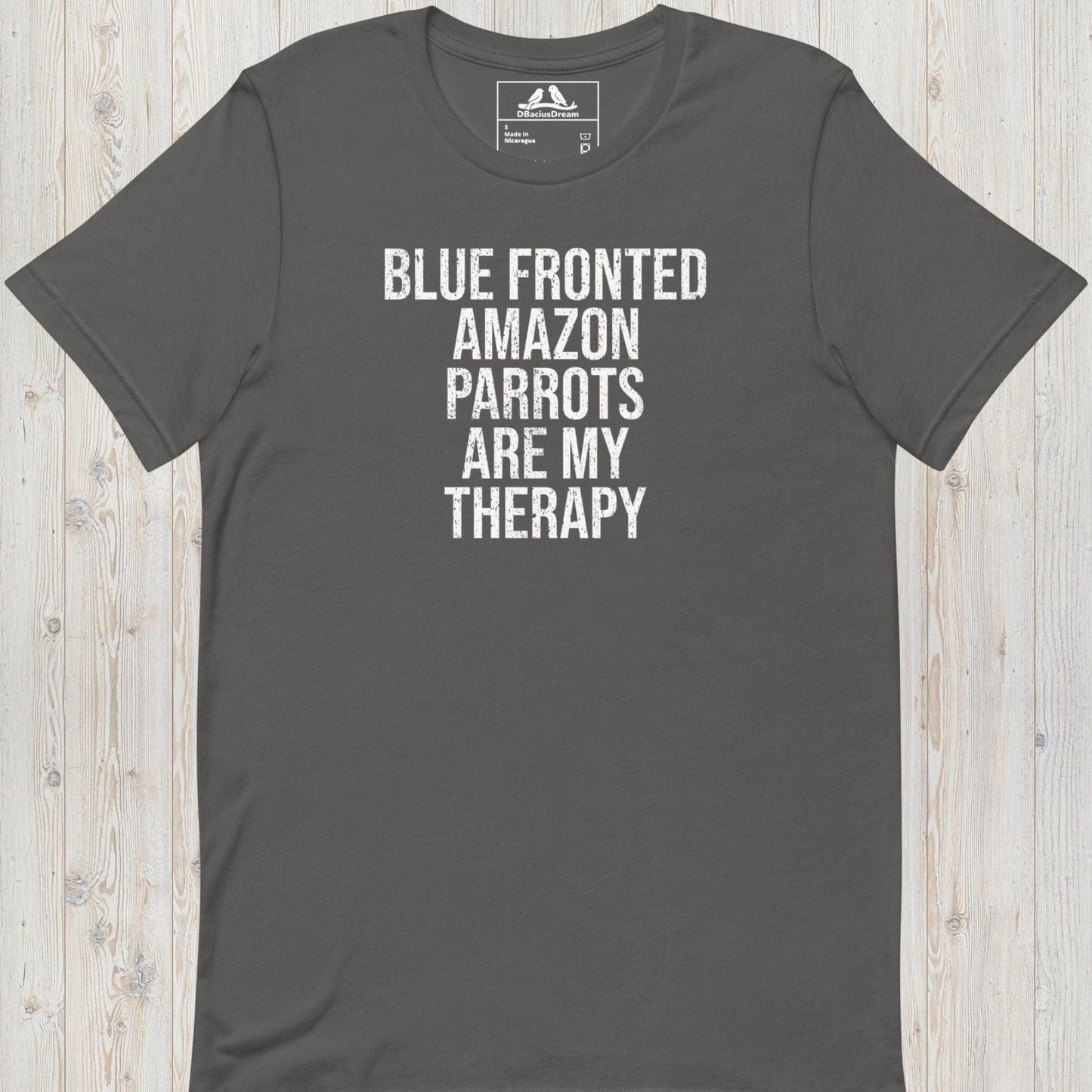 Blue Fronted Amazon Parrots Are My Therapy Unisex t-shirt
