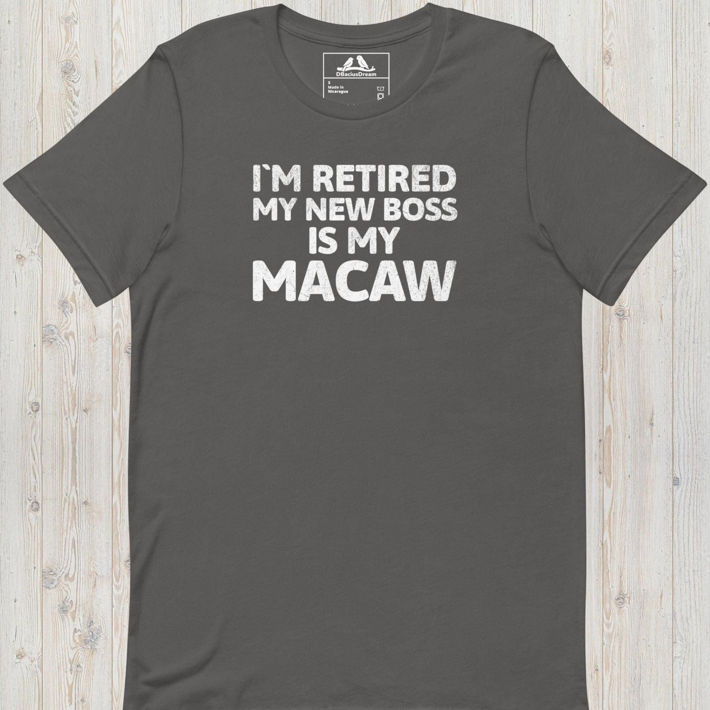 My New Boss Is My Macaw Unisex t-shirt
