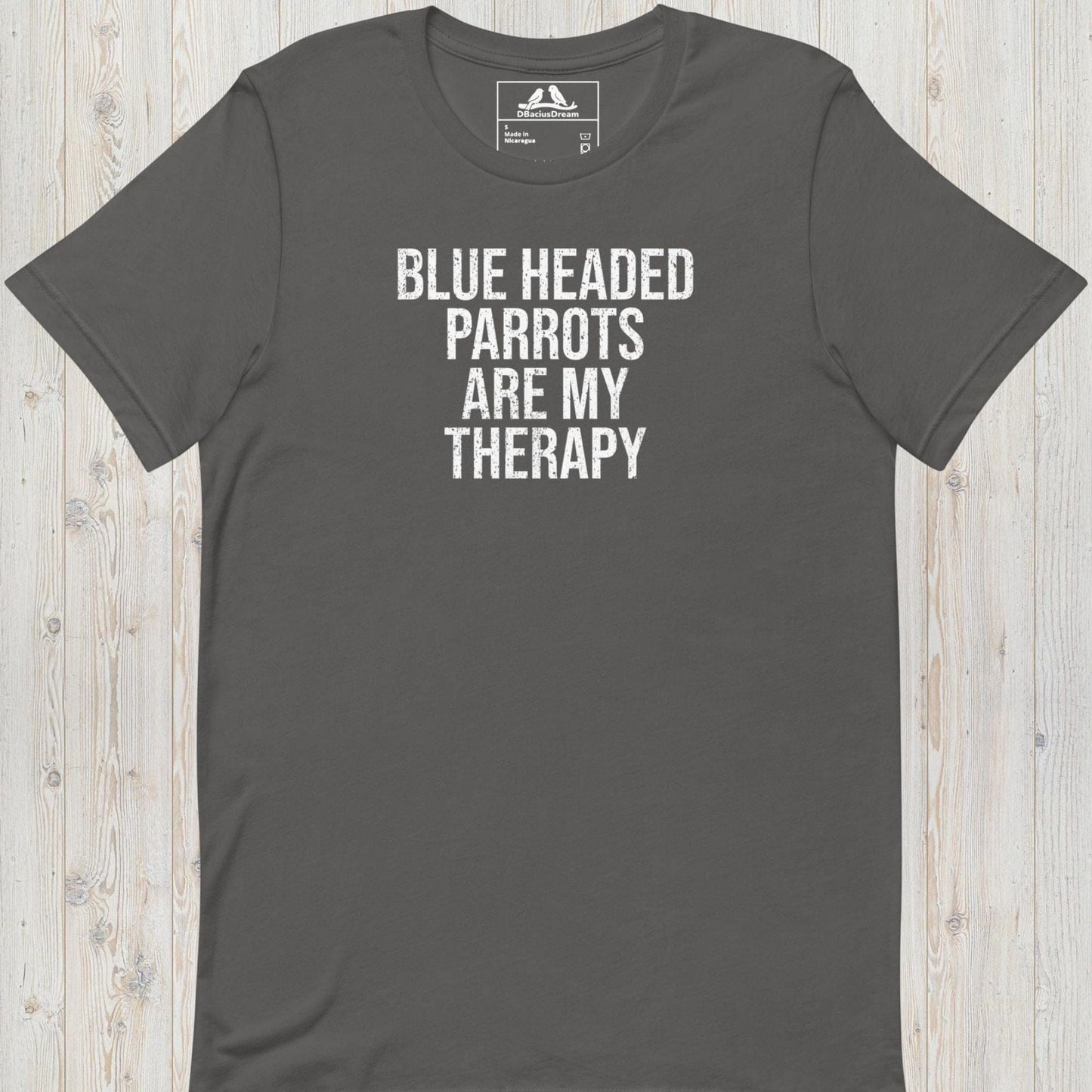 Blue Headed Parrots Are My Therapy Unisex t-shirt