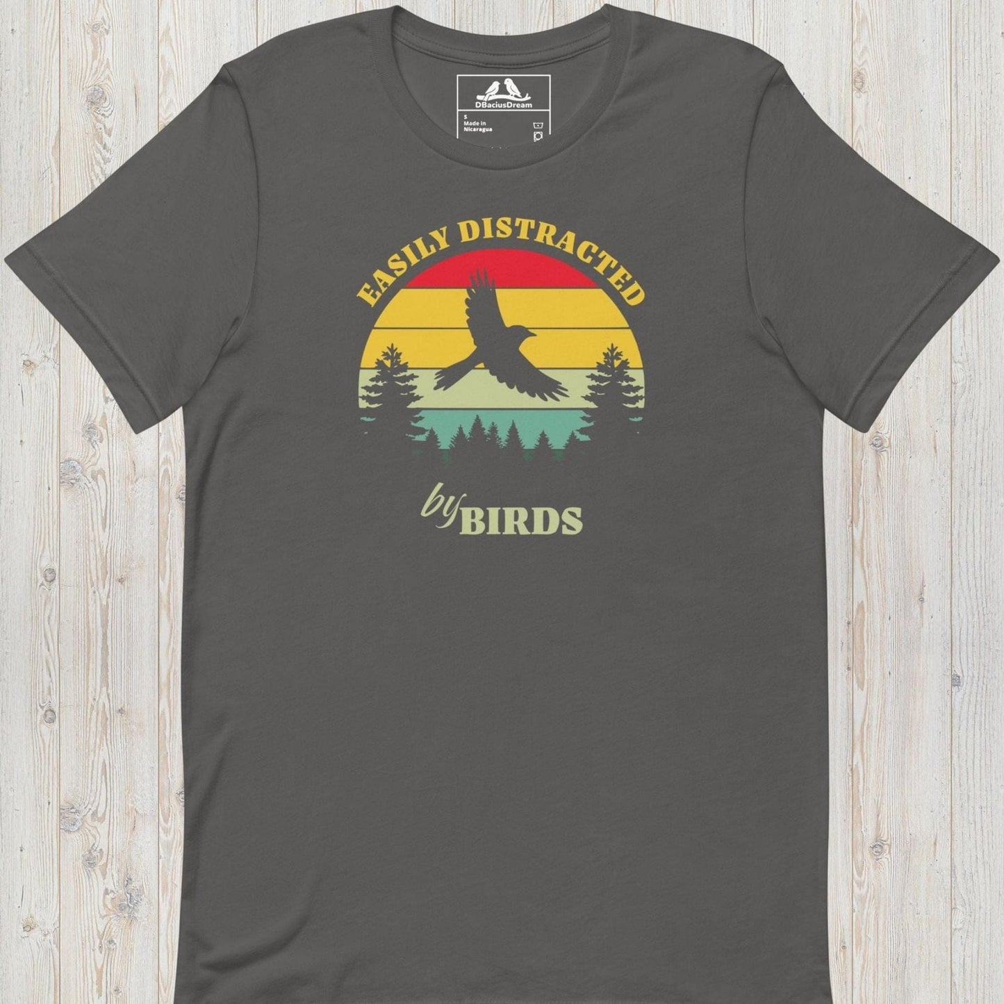 Easily Distracted By Birds Unisex t-shirt