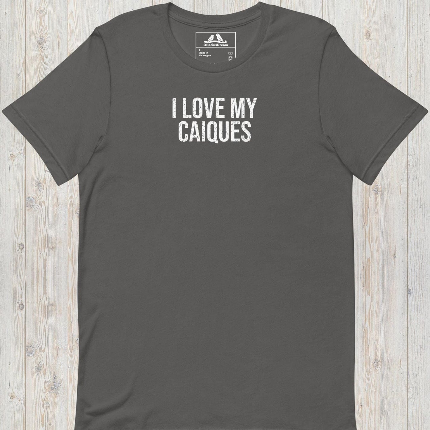 I Love My Caiques Unisex t-shirt