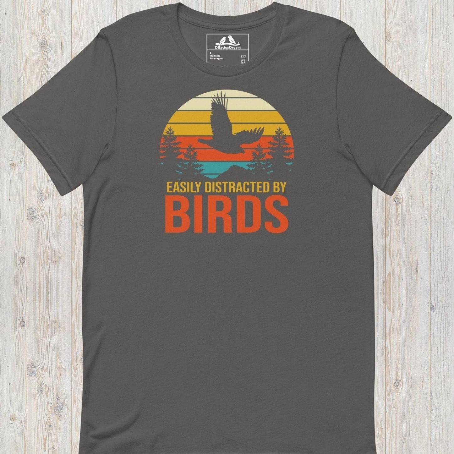 Easily Distracted By Birds Unisex t-shirt