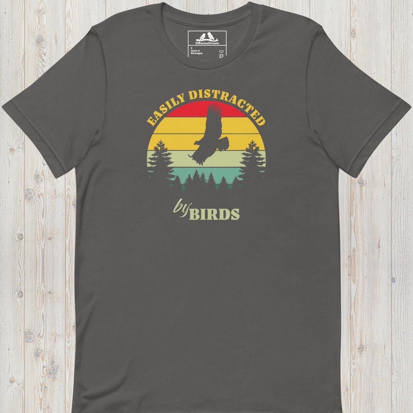 Easily Distracted By Birds Unisex t-shirt