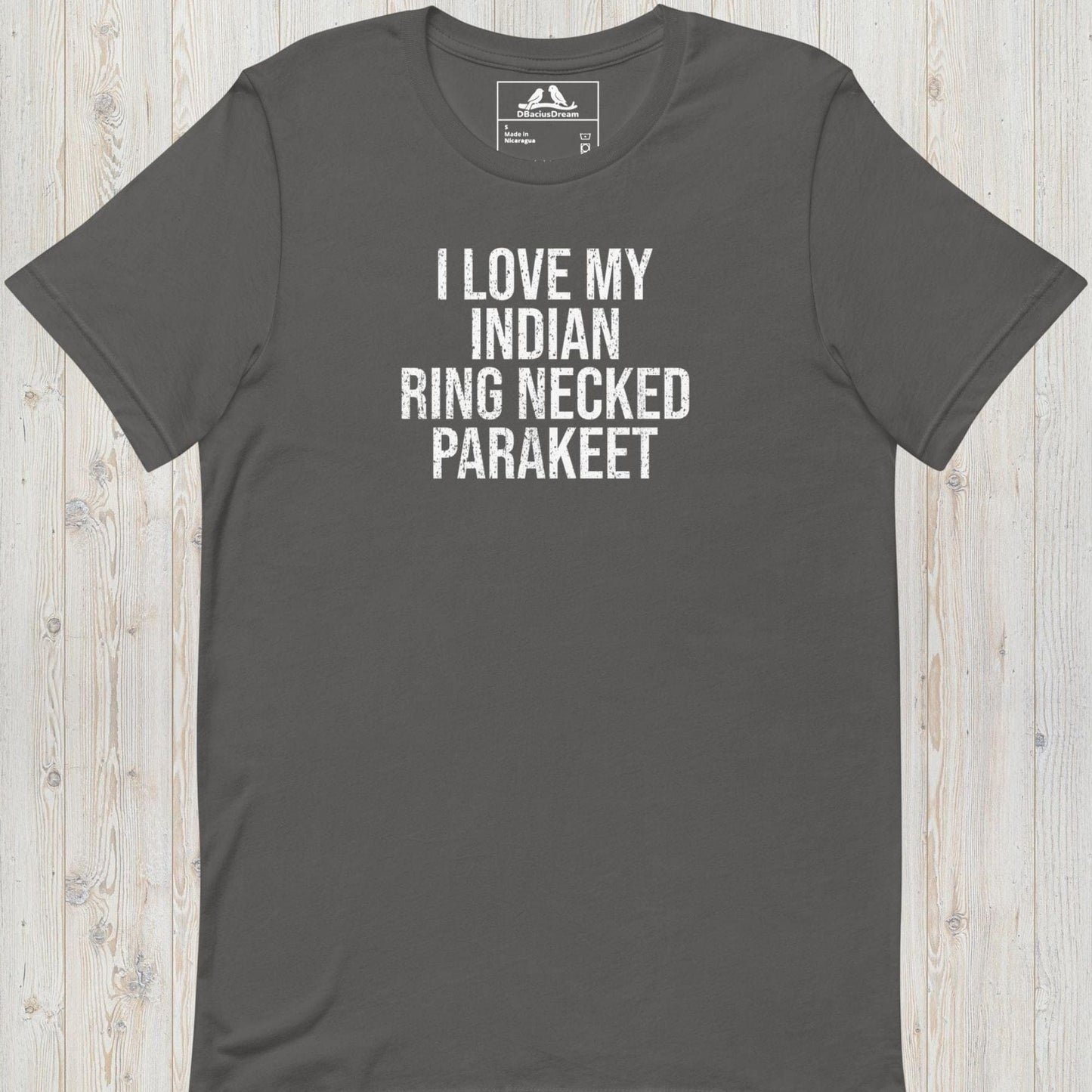 I Love My Indian Ring Necked Parakeet Unisex t-shirt