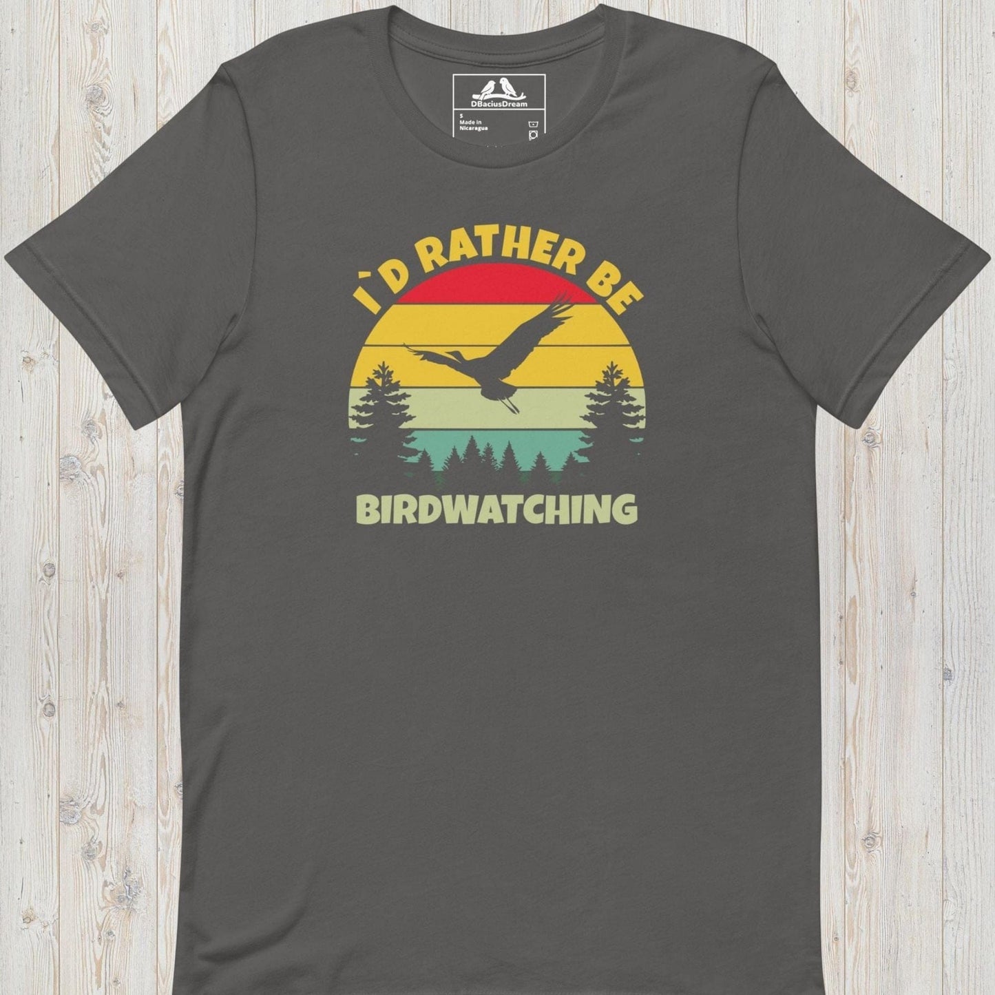 I´d Rather Be Birdwatching Unisex t-shirt