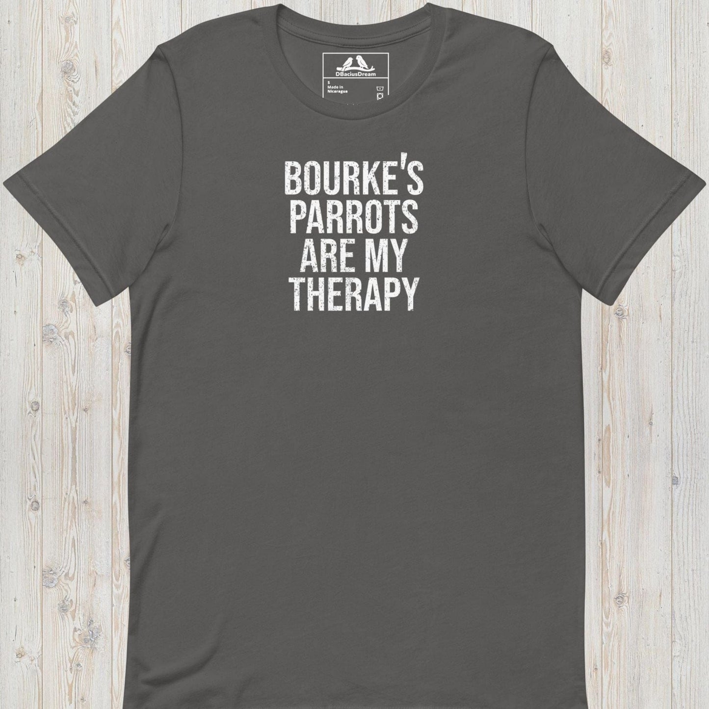 Bourke`s Parrots Are My Therapy Unisex t-shirt