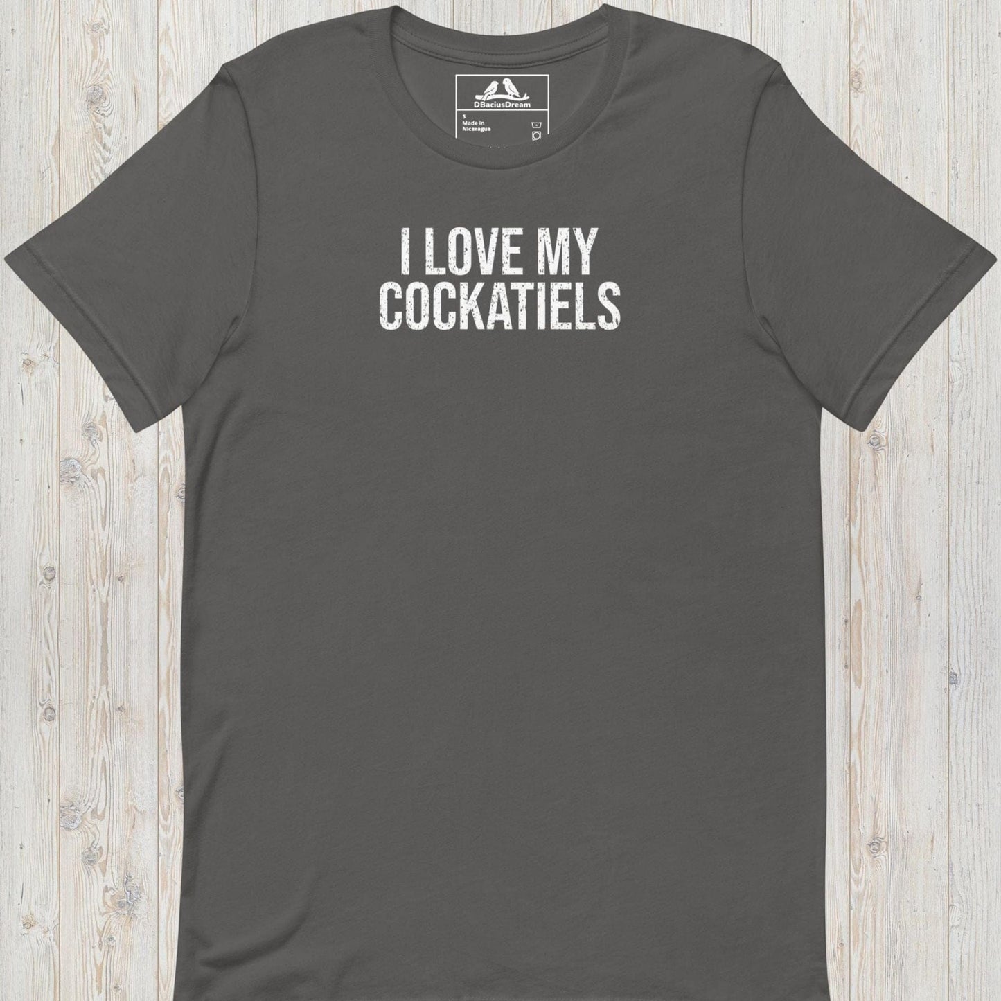 I Love My Cockatiels Unisex t-shirt