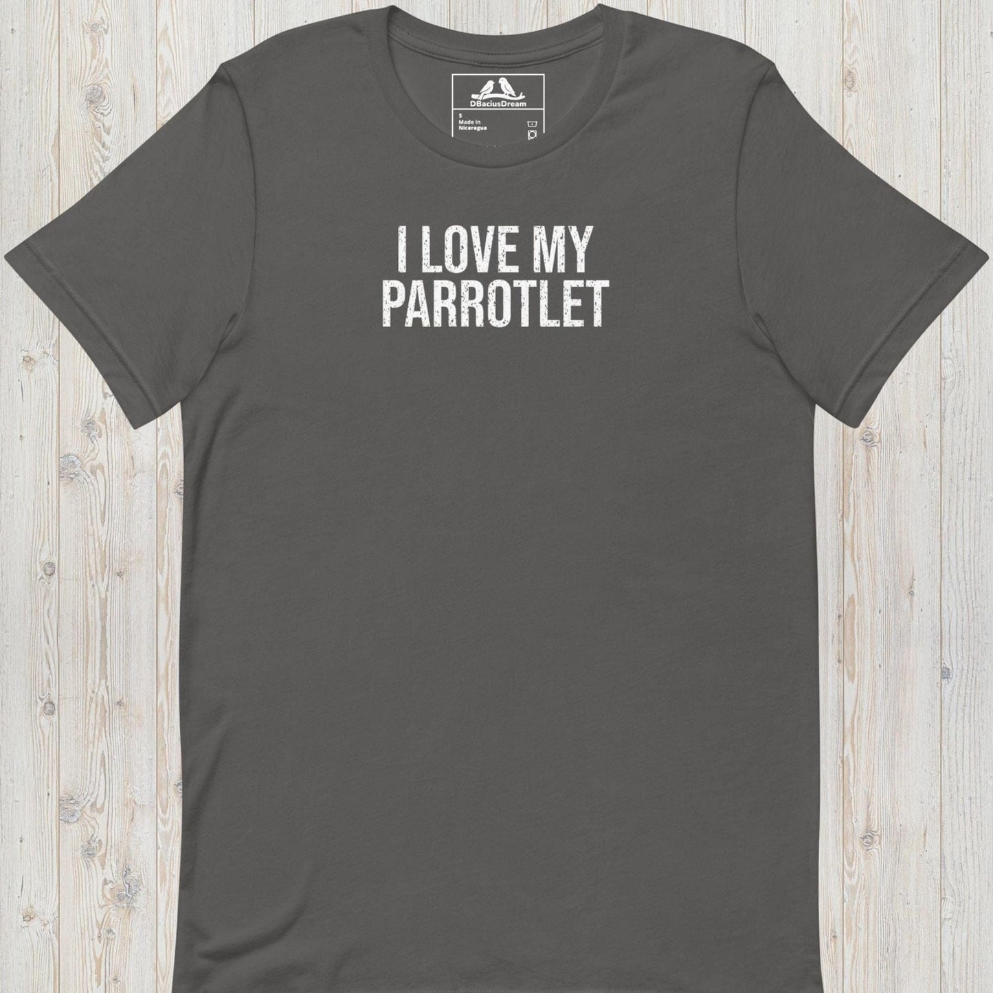 I Love My Parrotlet Unisex t-shirt