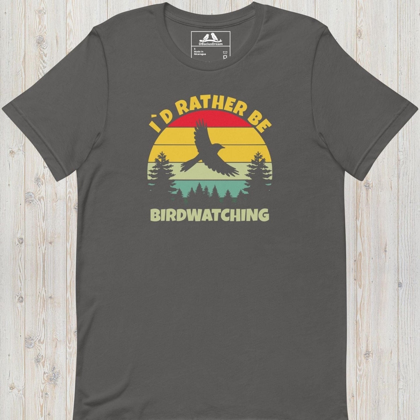 I´d Rather Be Birdwatching Unisex t-shirt