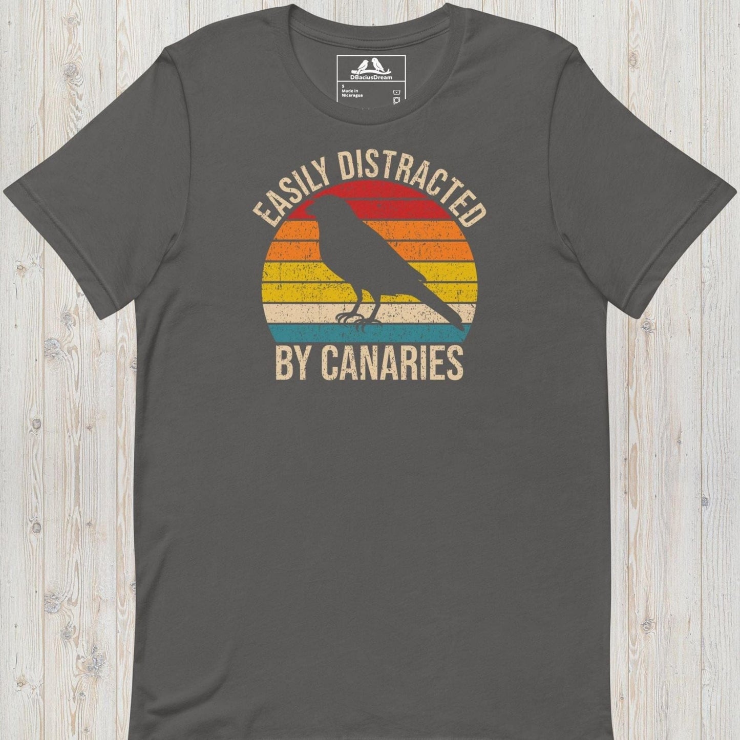 Easily Distracted By Canaries Unisex t-shirt