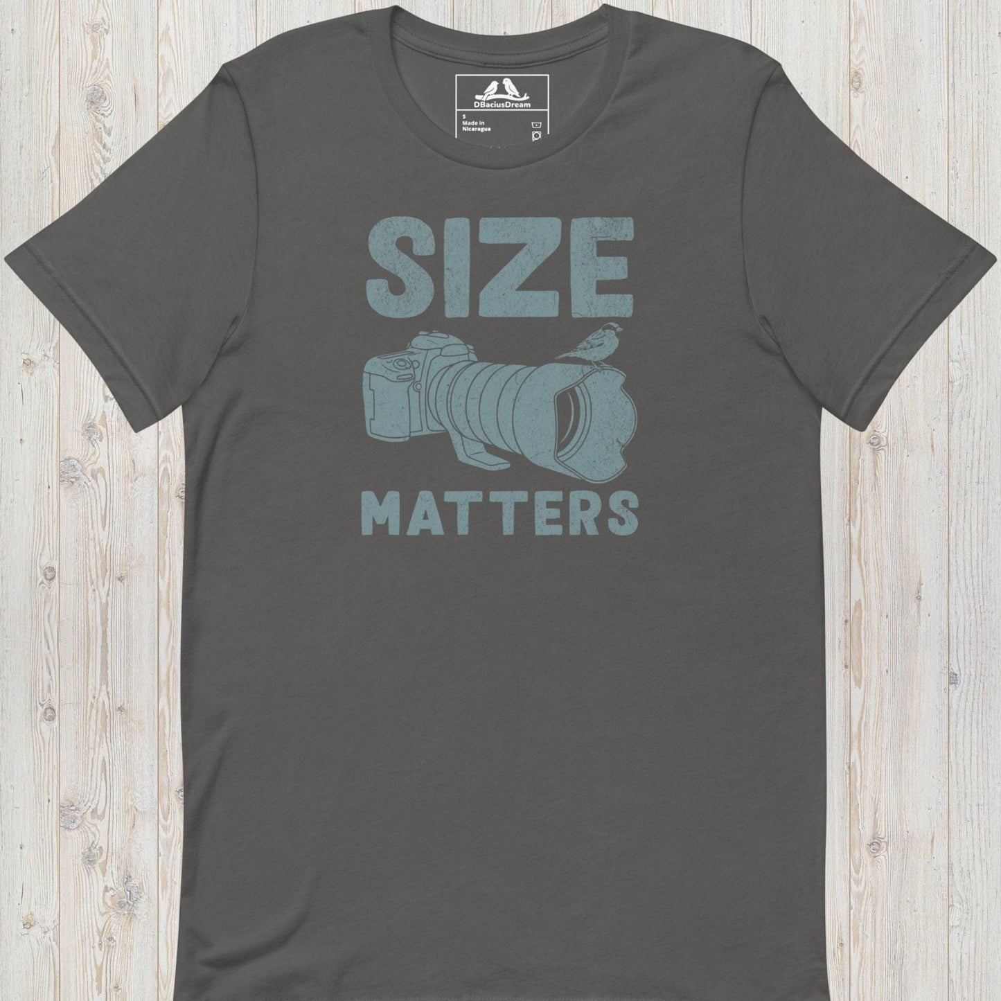 Bird Photography ”Size Matters” Unisex t-shirt