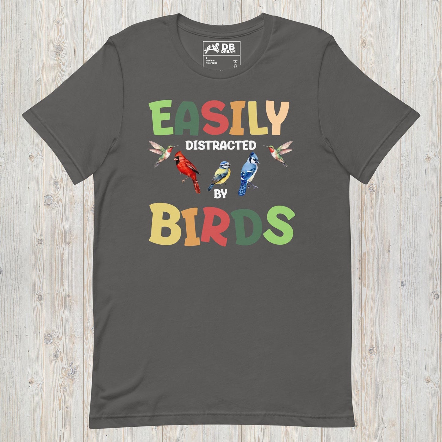 Easily Distracted By Birds Unisex t-shirt