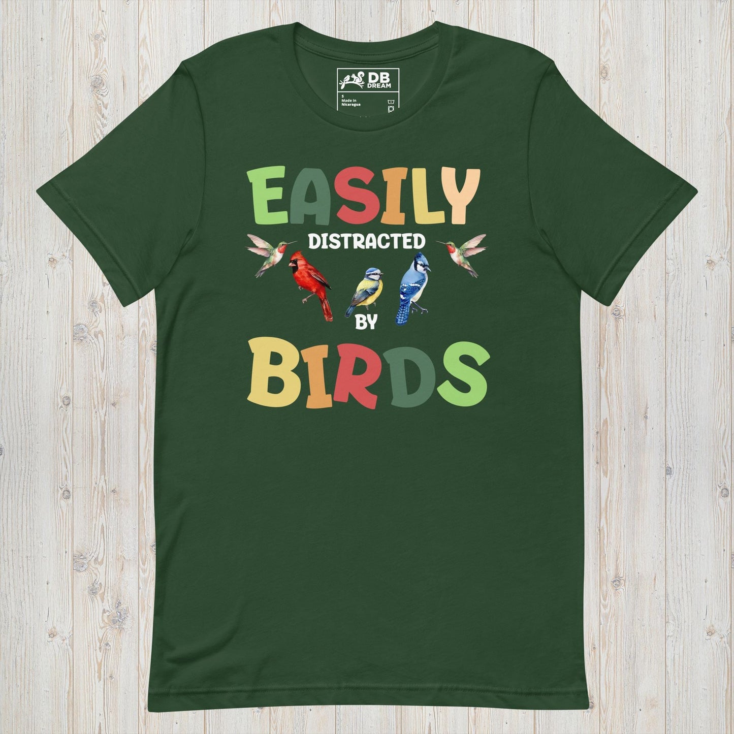 Easily Distracted By Birds Unisex t-shirt