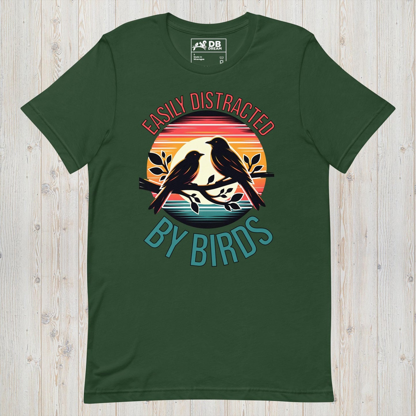 Easily Distracted By Birds Unisex t-shirt