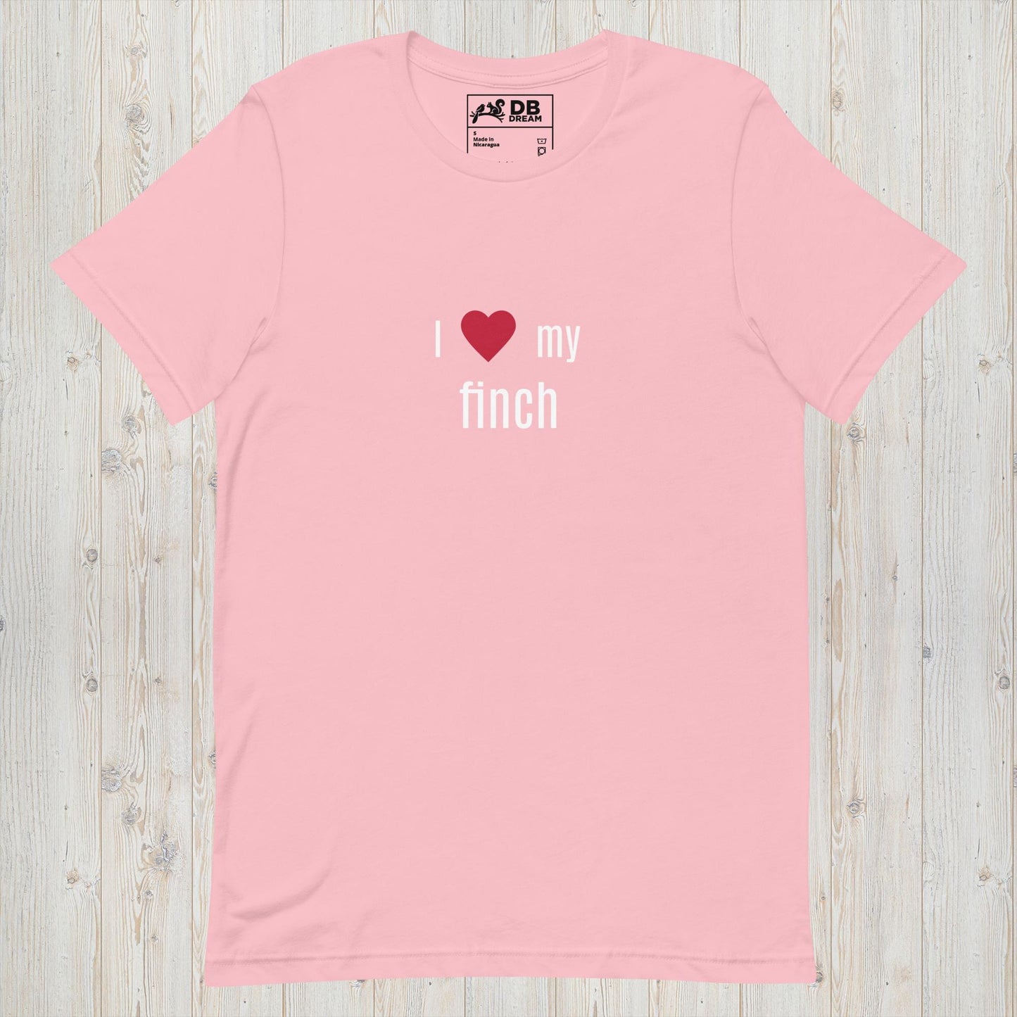 I Love My Finch Unisex t-shirt