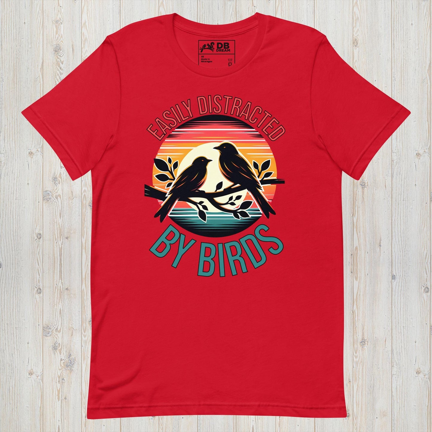 Easily Distracted By Birds Unisex t-shirt