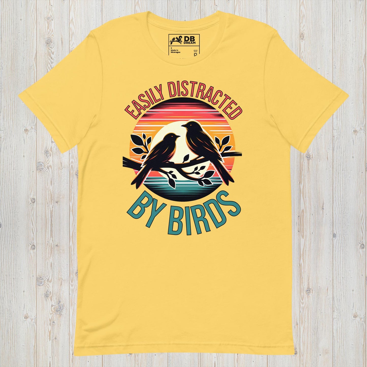 Easily Distracted By Birds Unisex t-shirt