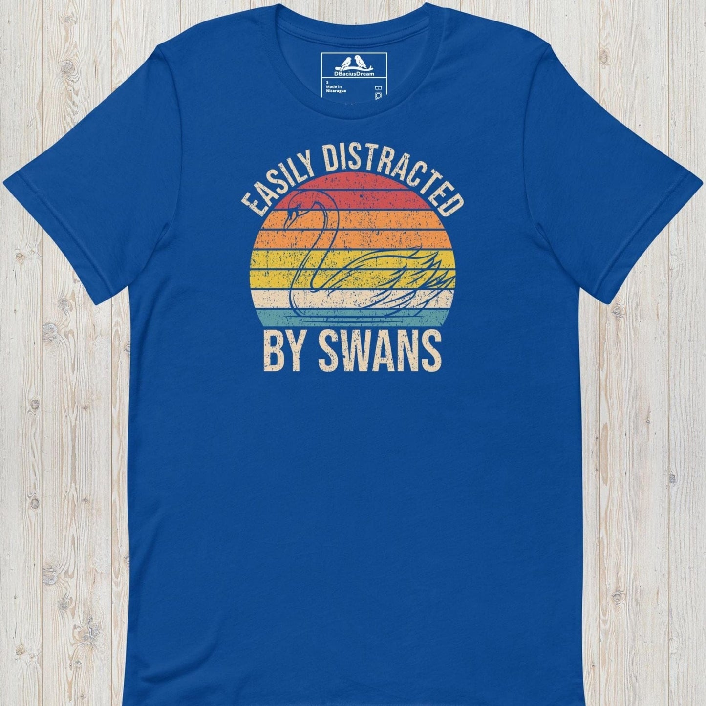 Easily Distracted By Swans Unisex t-shirt