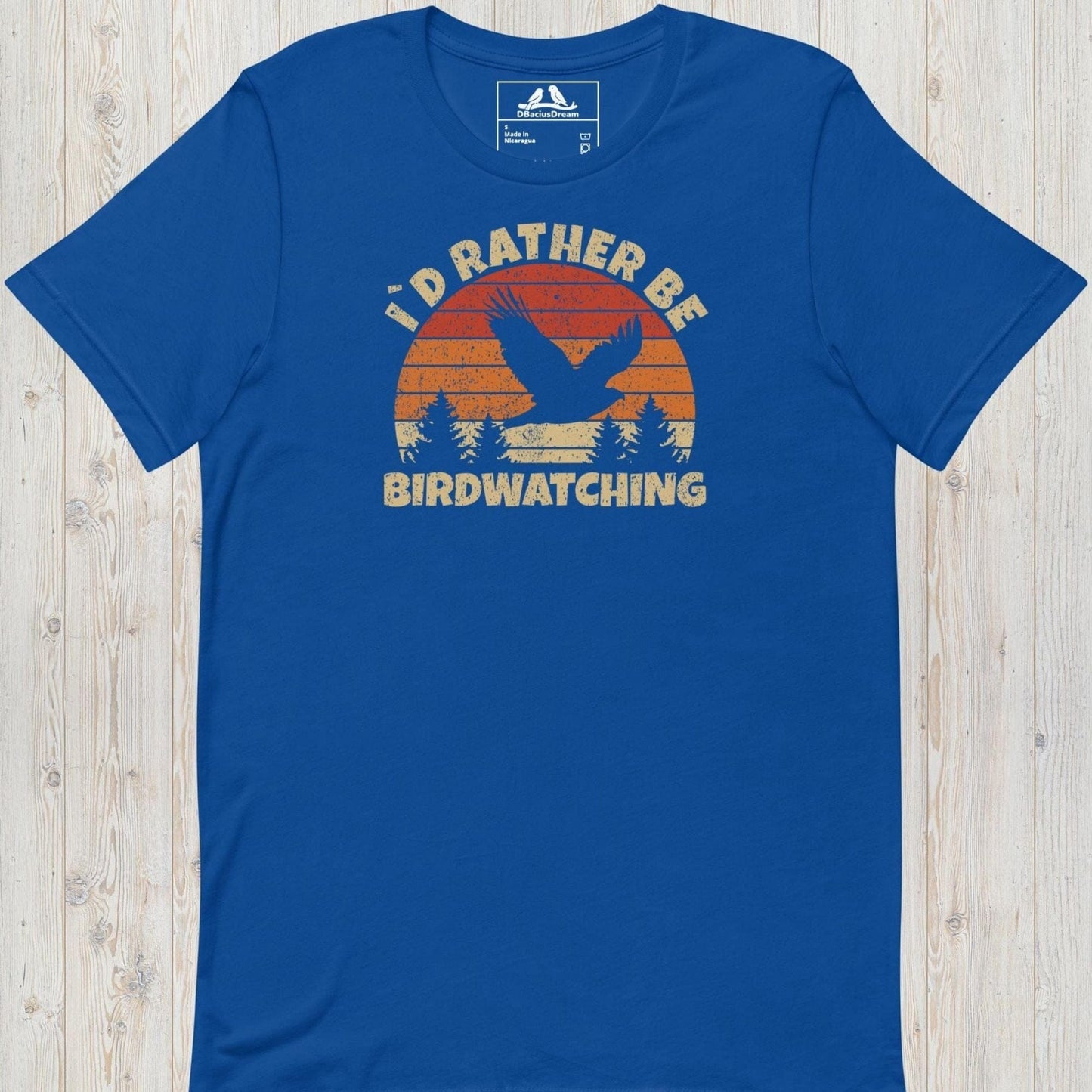 I´d Rather Be Birdwatching Unisex t-shirt