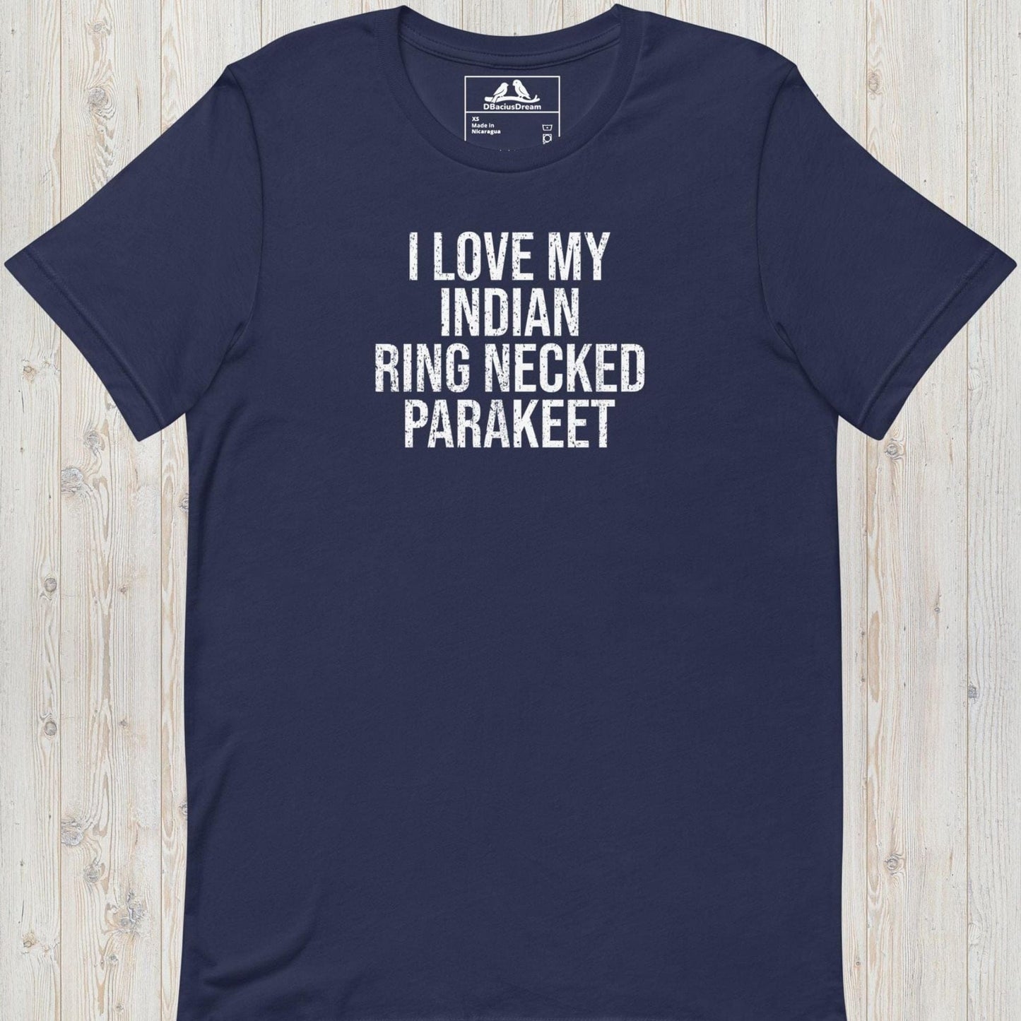I Love My Indian Ring Necked Parakeet Unisex t-shirt