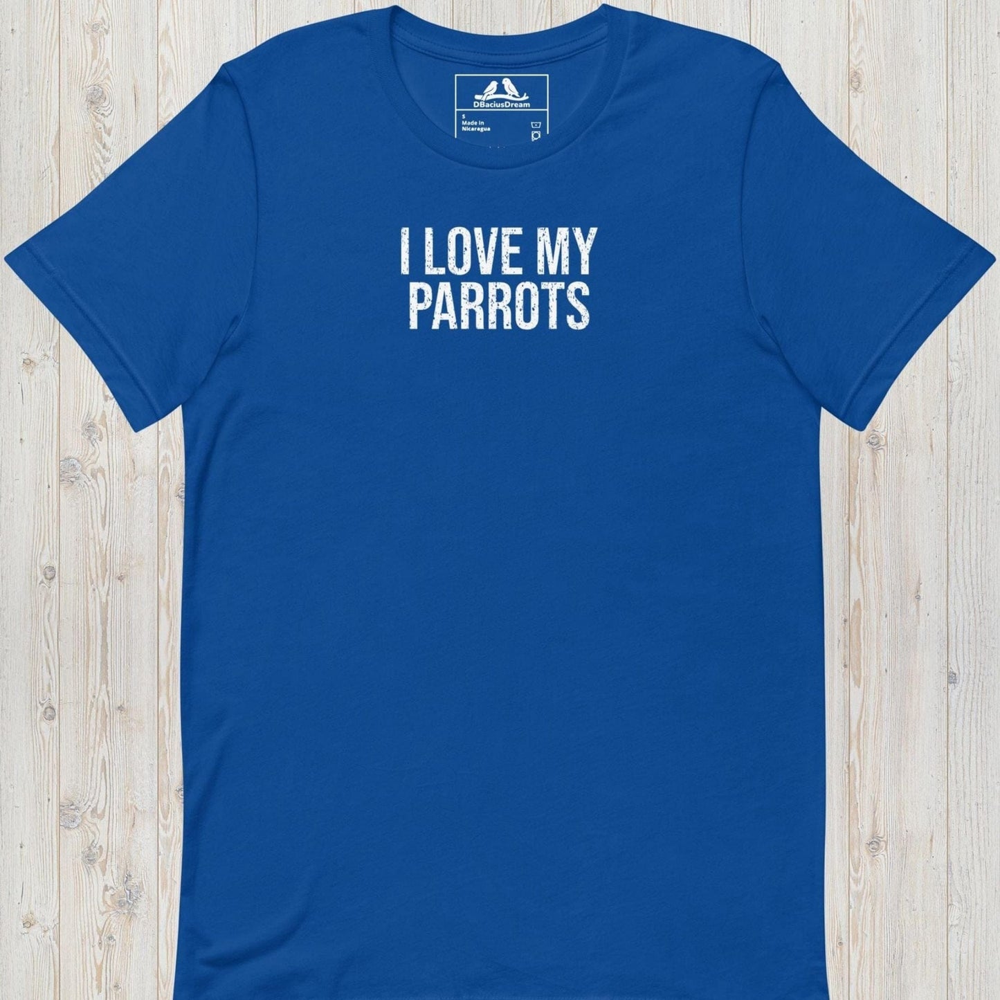 I Love My Parrots Unisex t-shirt