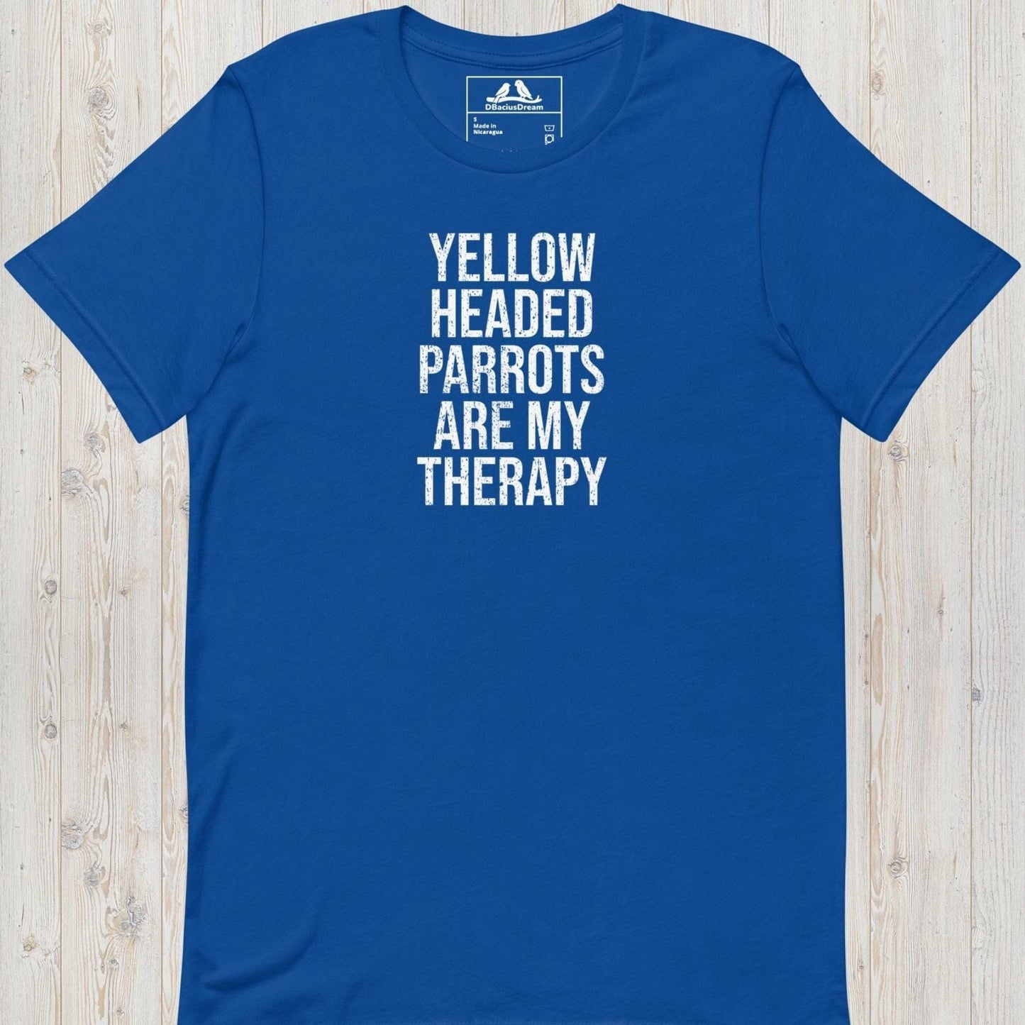 Yellow Headed Parrots Are My Therapy Unisex t-shirt