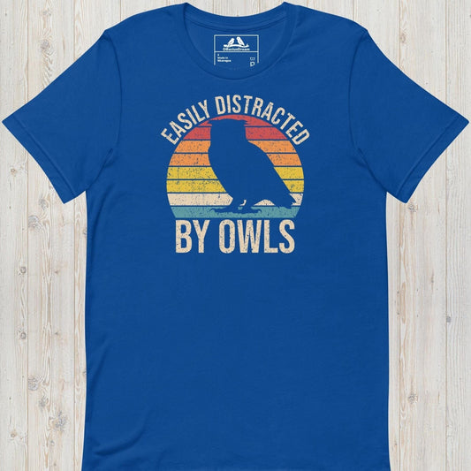 Easily Distracted By Owls Unisex t-shirt