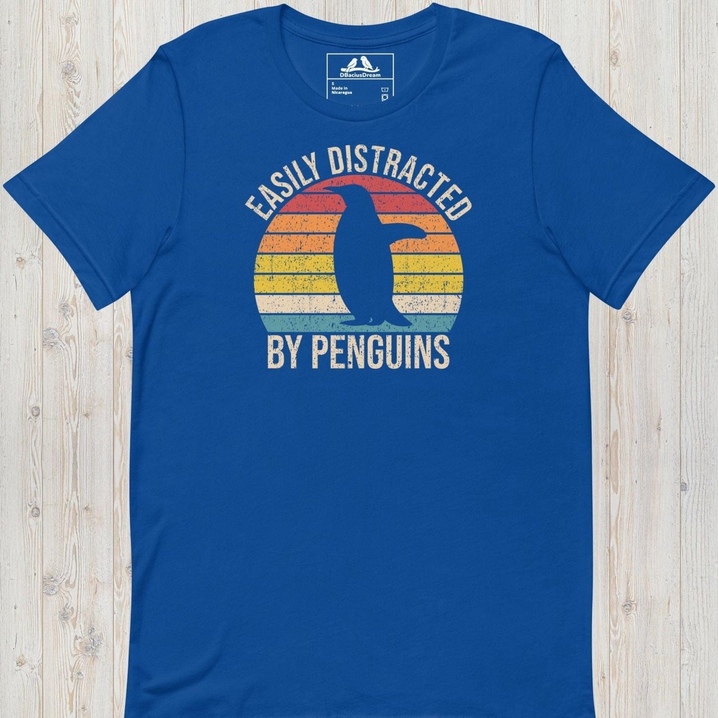 Easily Distracted By Penguins Unisex t-shirt
