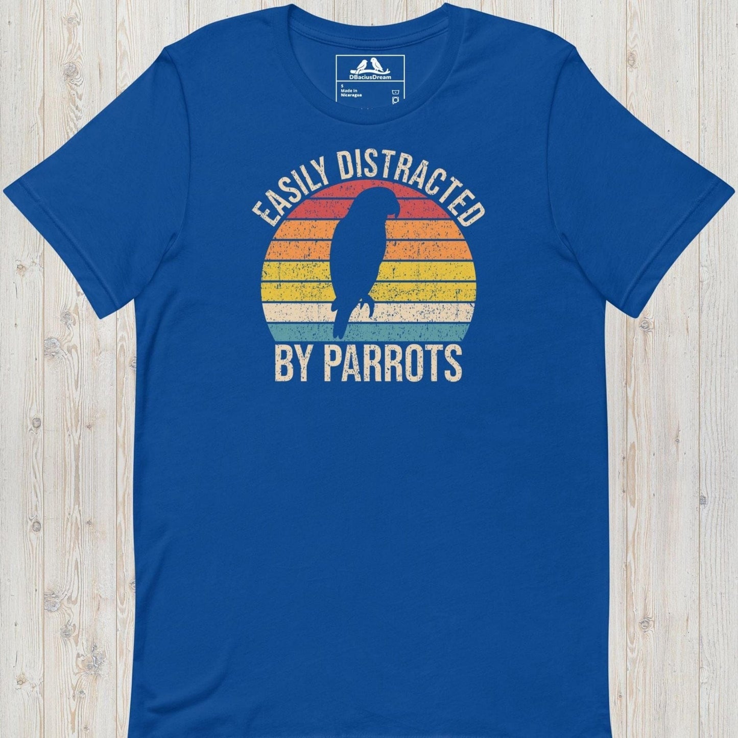 Easily Distracted By Parrots Unisex t-shirt