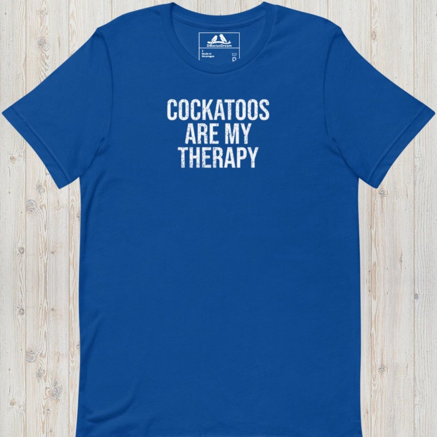 Cockatoos Are My Therapy Unisex t-shirt
