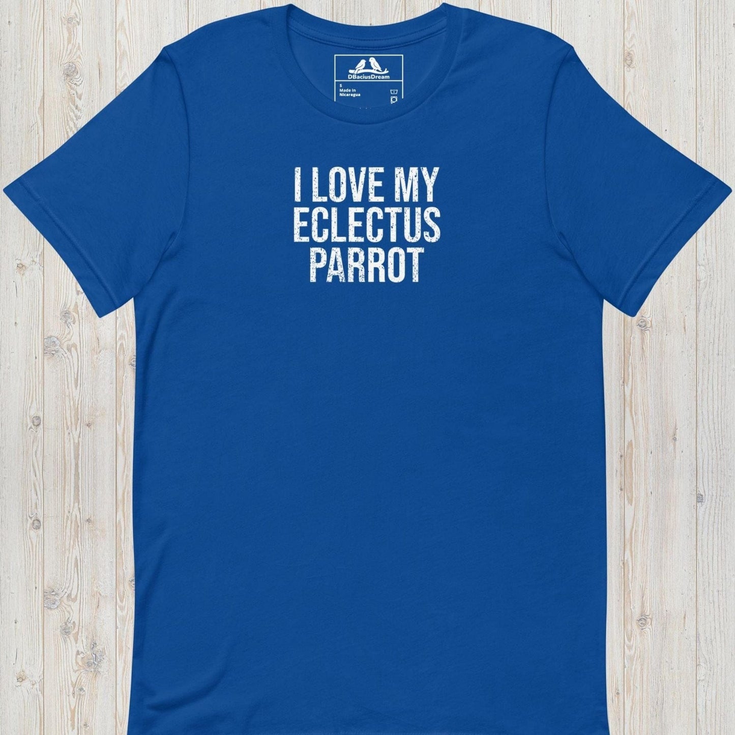 I Love My Eclectus Parrot Unisex t-shirt