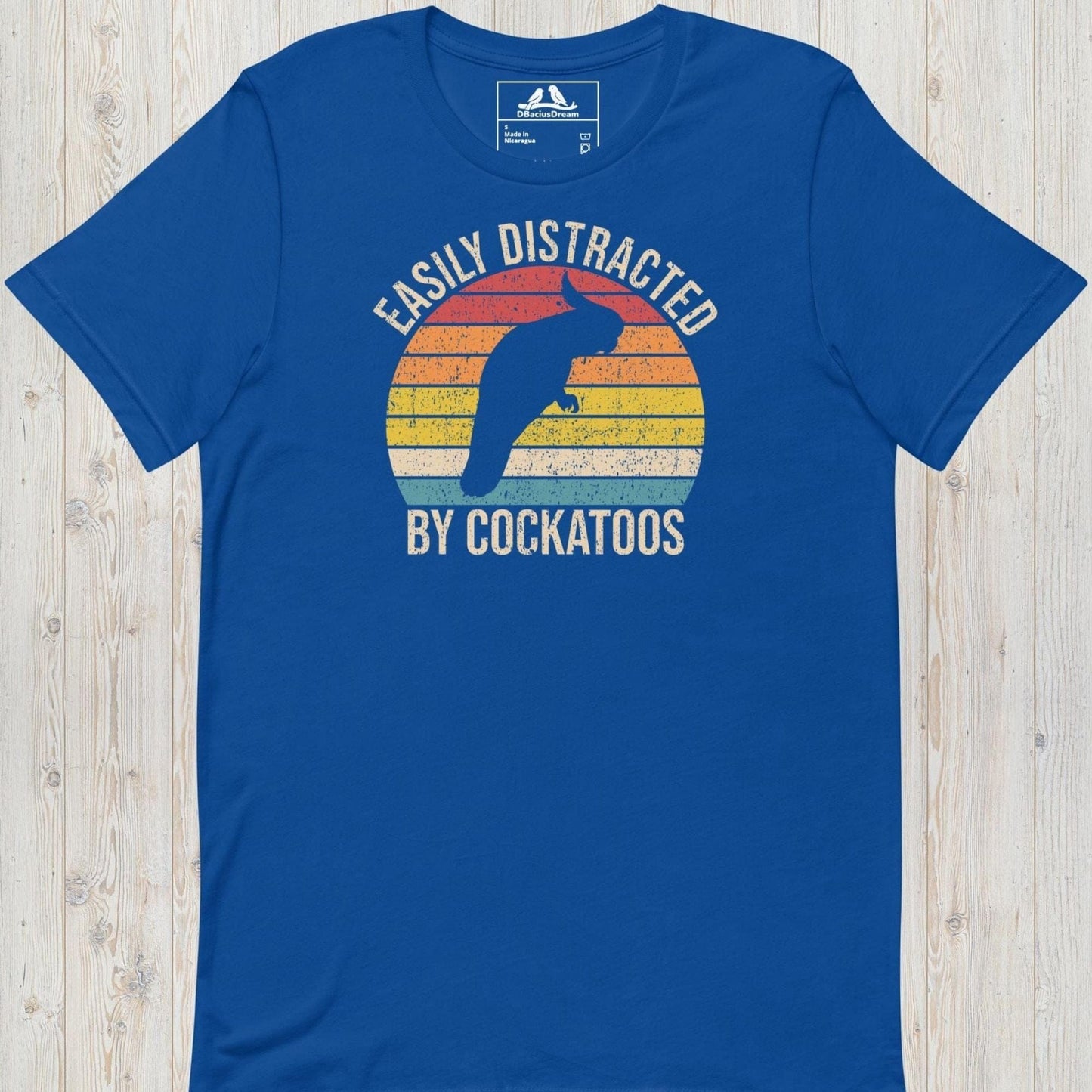 Easily Distracted By Cockatoos Unisex t-shirt