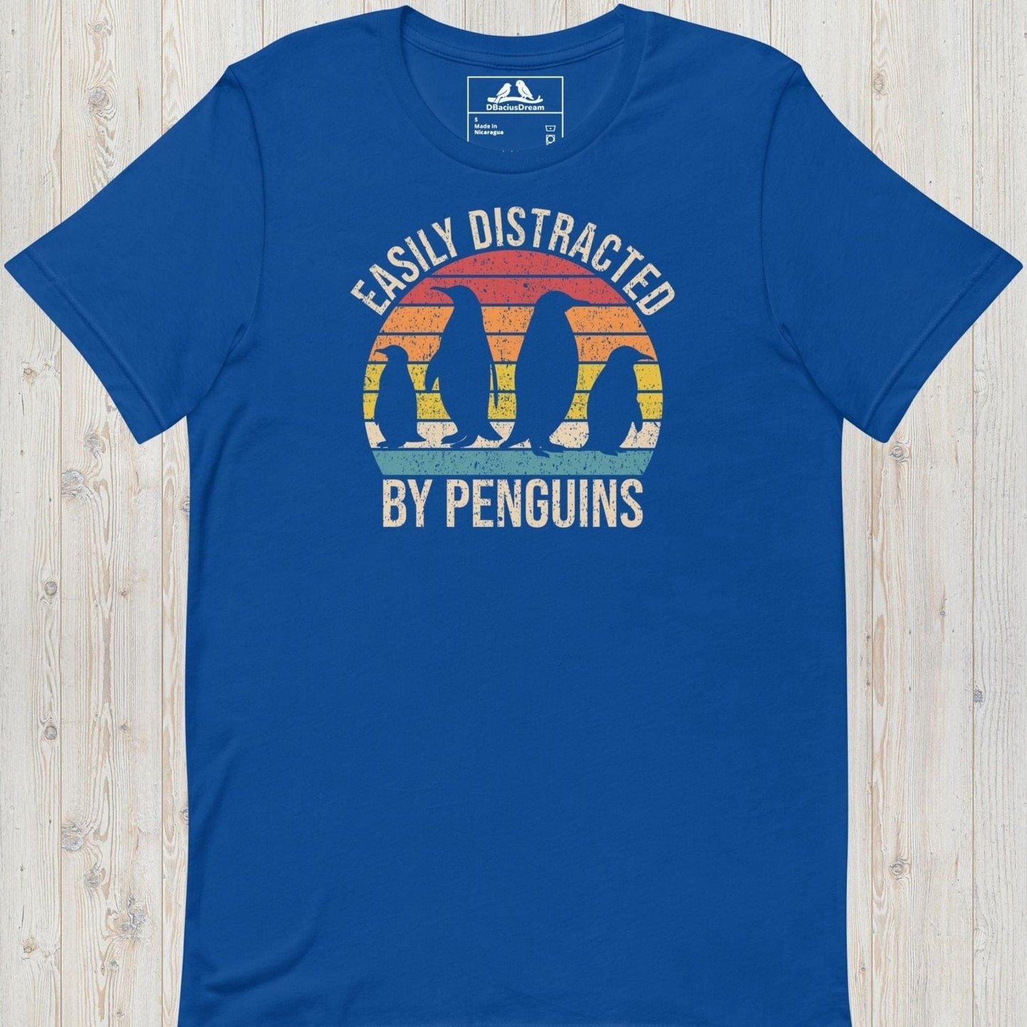 Easily Distracted By Penguins Unisex t-shirt
