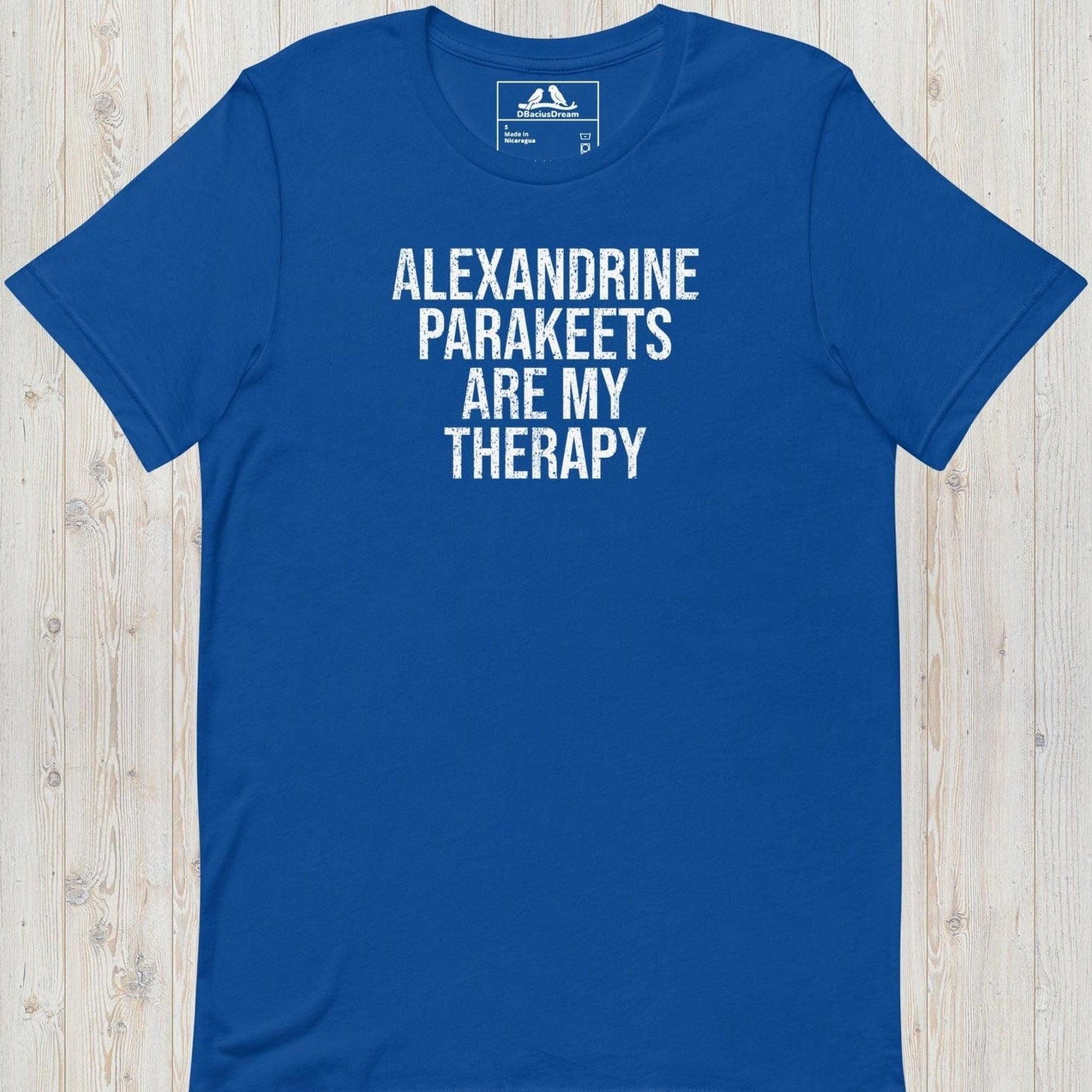 Alexandrine Parakeets Are My Therapy Unisex t-shirt