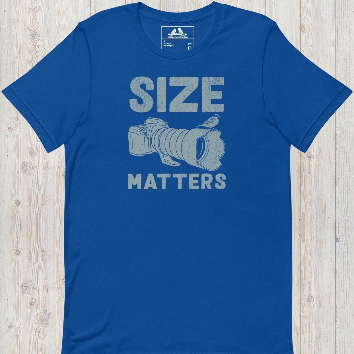 Bird Photography ”Size Matters” Unisex t-shirt