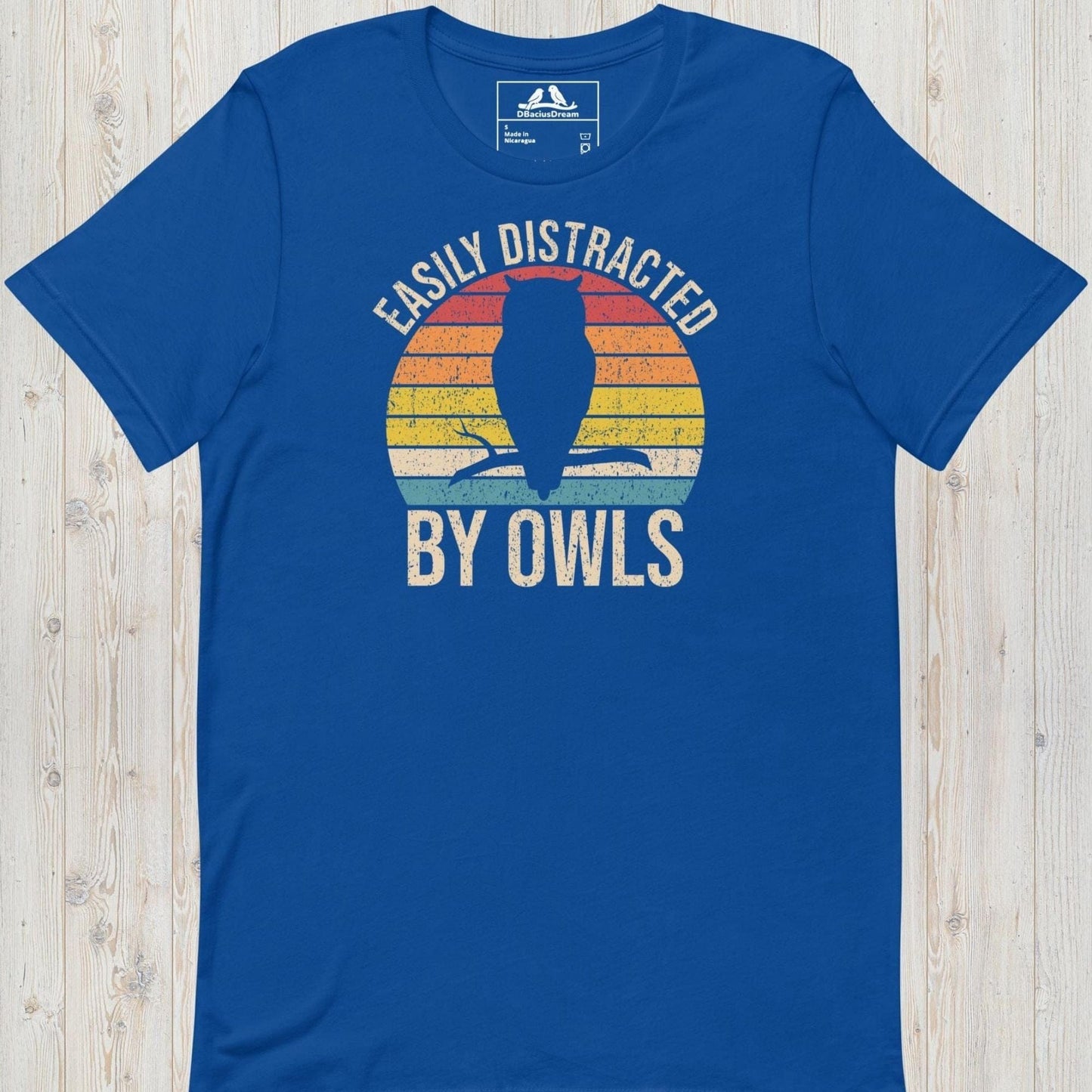 Easily Distracted By Owls Unisex t-shirt
