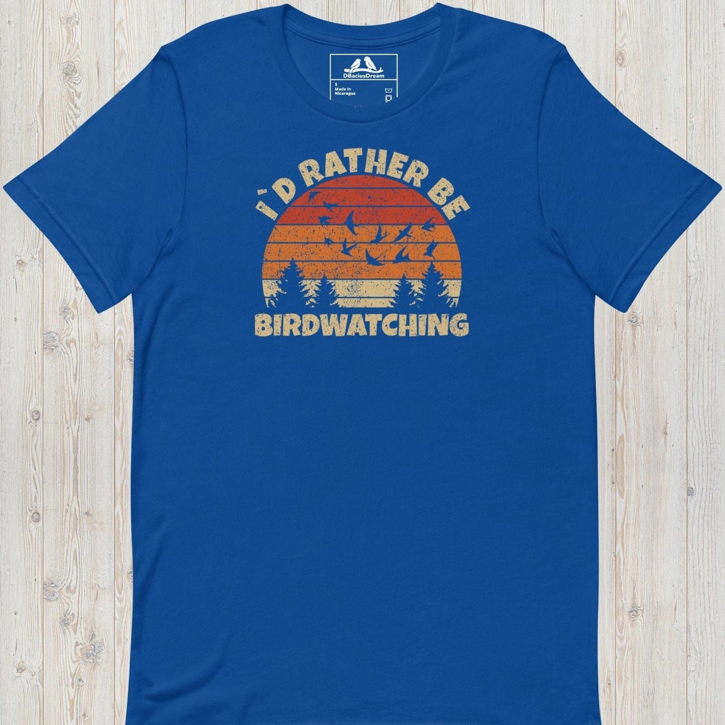 I´d Rather Be Birdwatching Unisex t-shirt