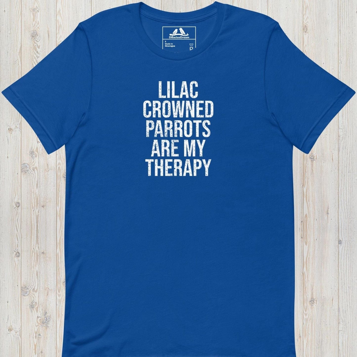 Lilac Crowned Parrots Are My Therapy Unisex t-shirt