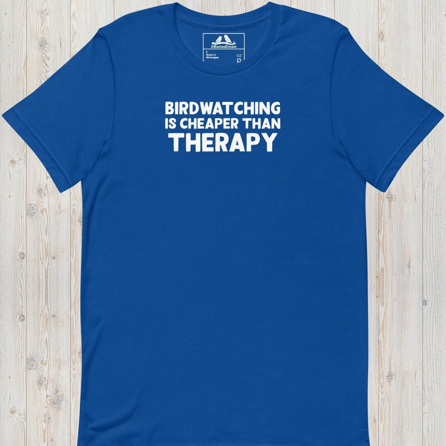 Birdwatching Is Cheaper Than Therapy Unisex t-shirt