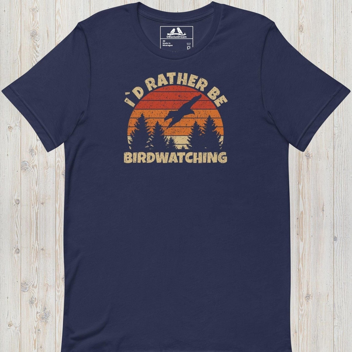 I´d Rather Be Birdwatching Unisex t-shirt