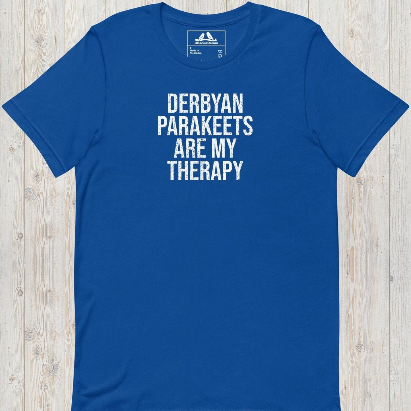 Derbyan Parakeets Are My Therapy Unisex t-shirt