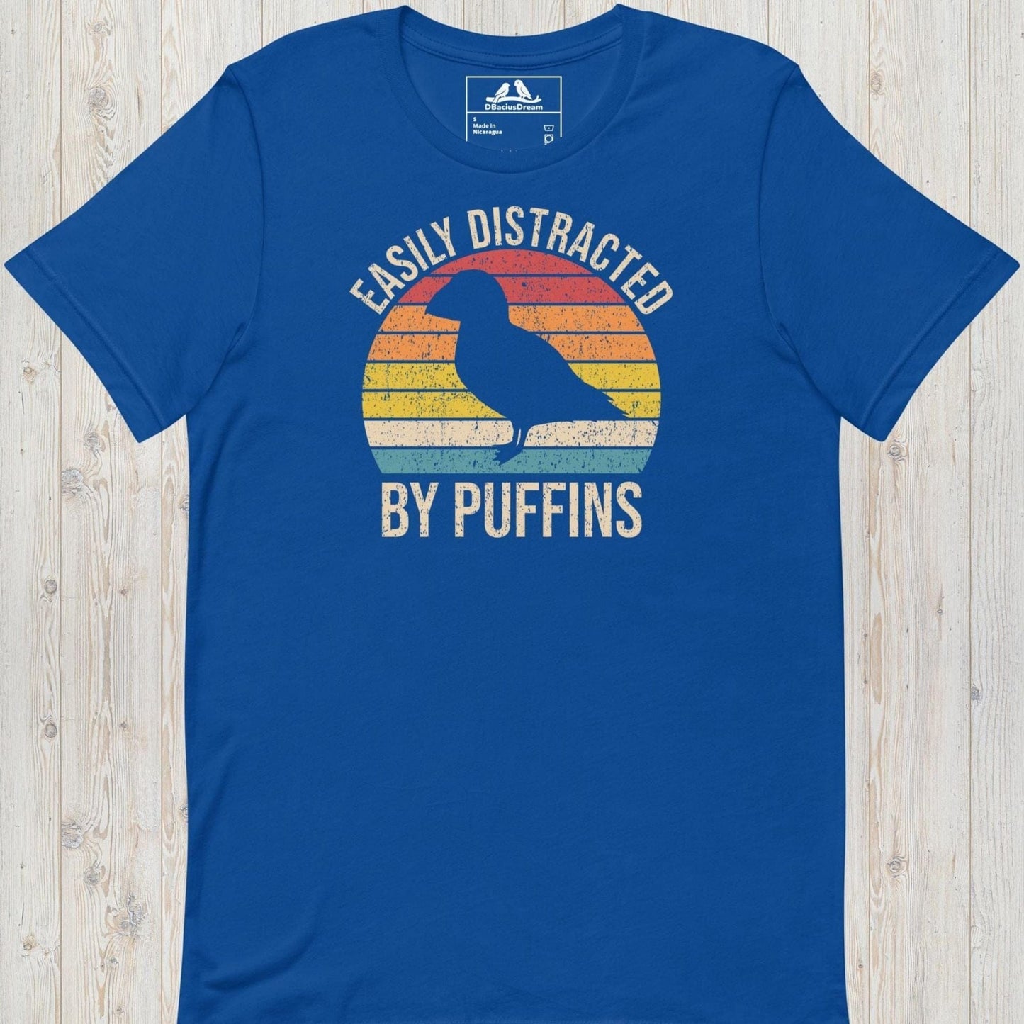 Easily Distracted By Puffins Unisex t-shirt