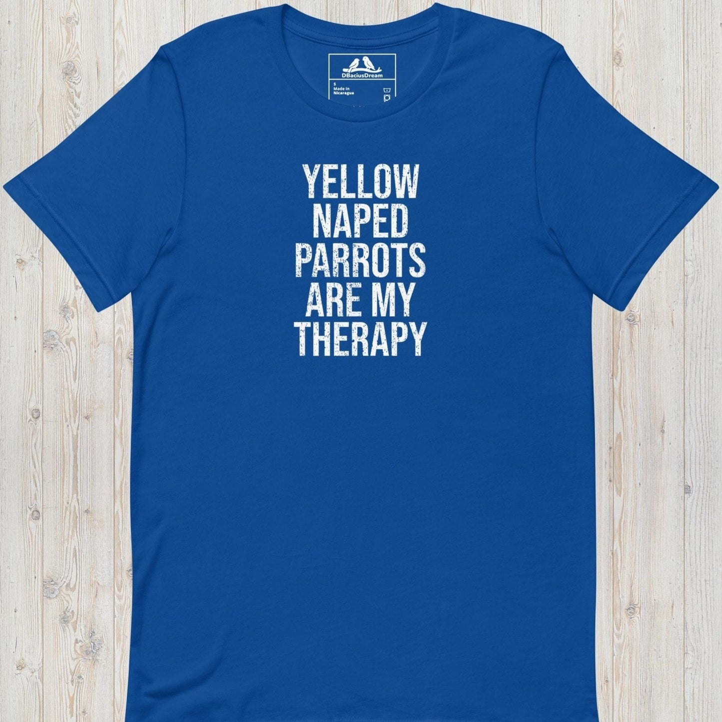 Yellow Naped Parrots Are My Therapy Unisex t-shirt