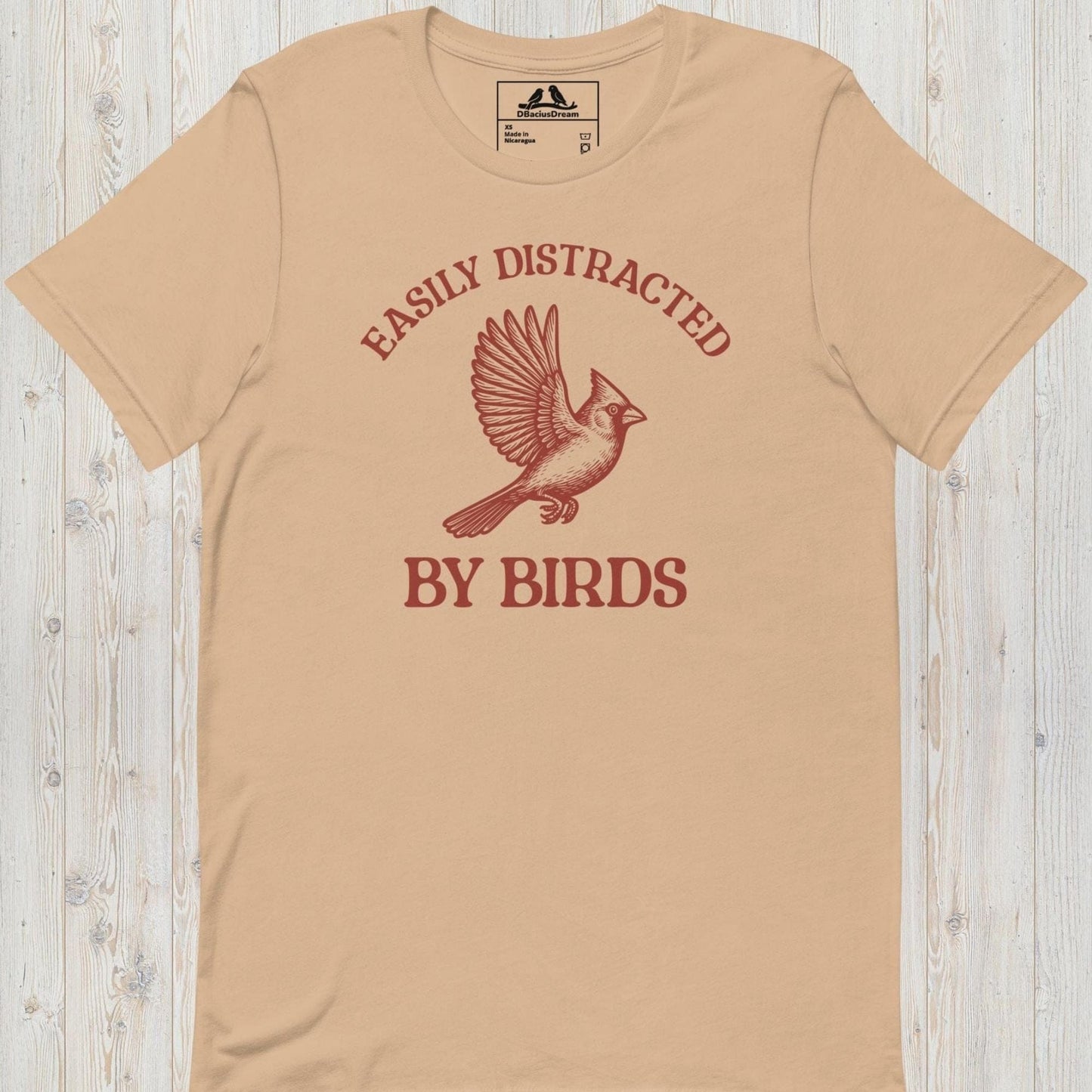 Easily Distracted By Birds Unisex t-shirt
