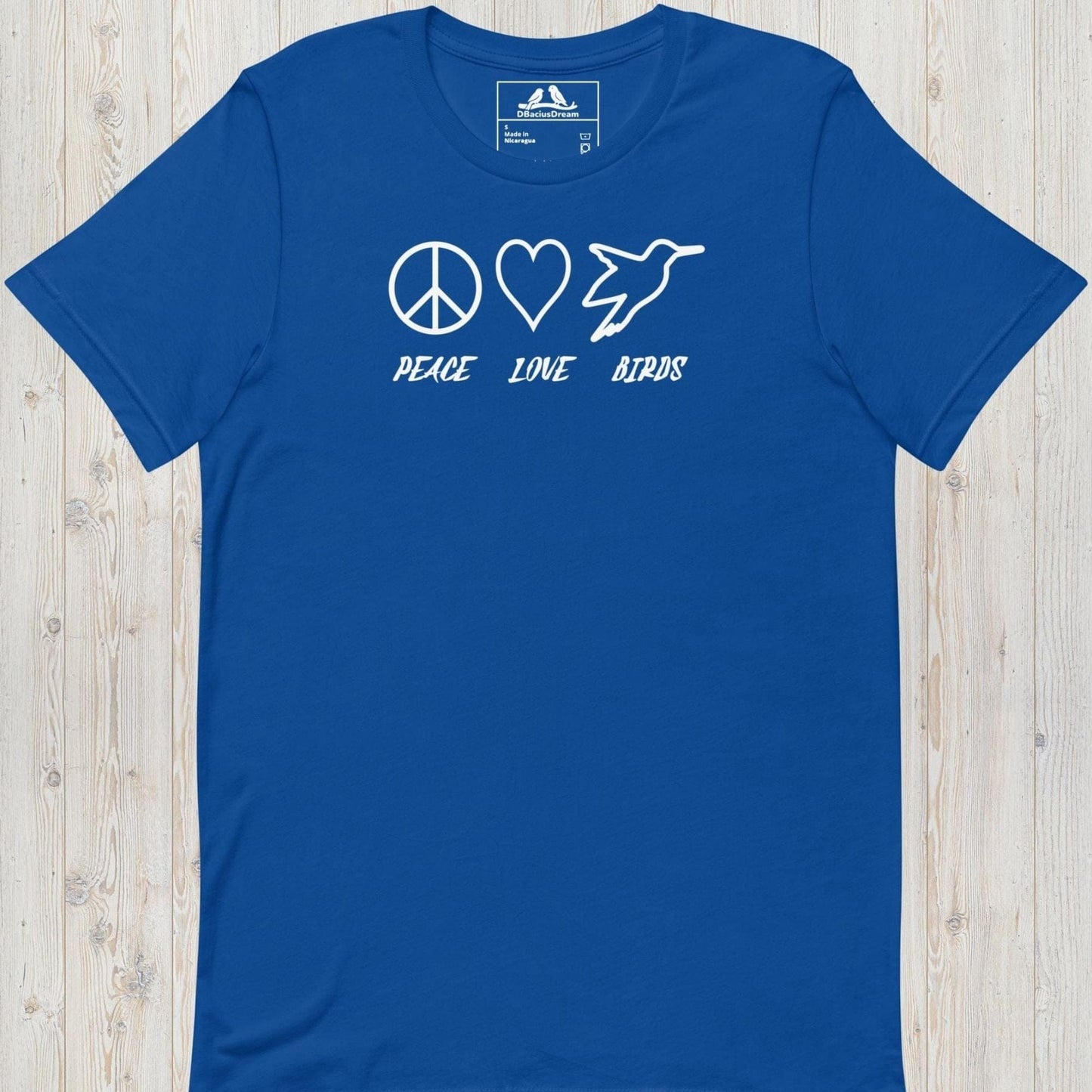 Peace Love Birds Unisex t-shirt