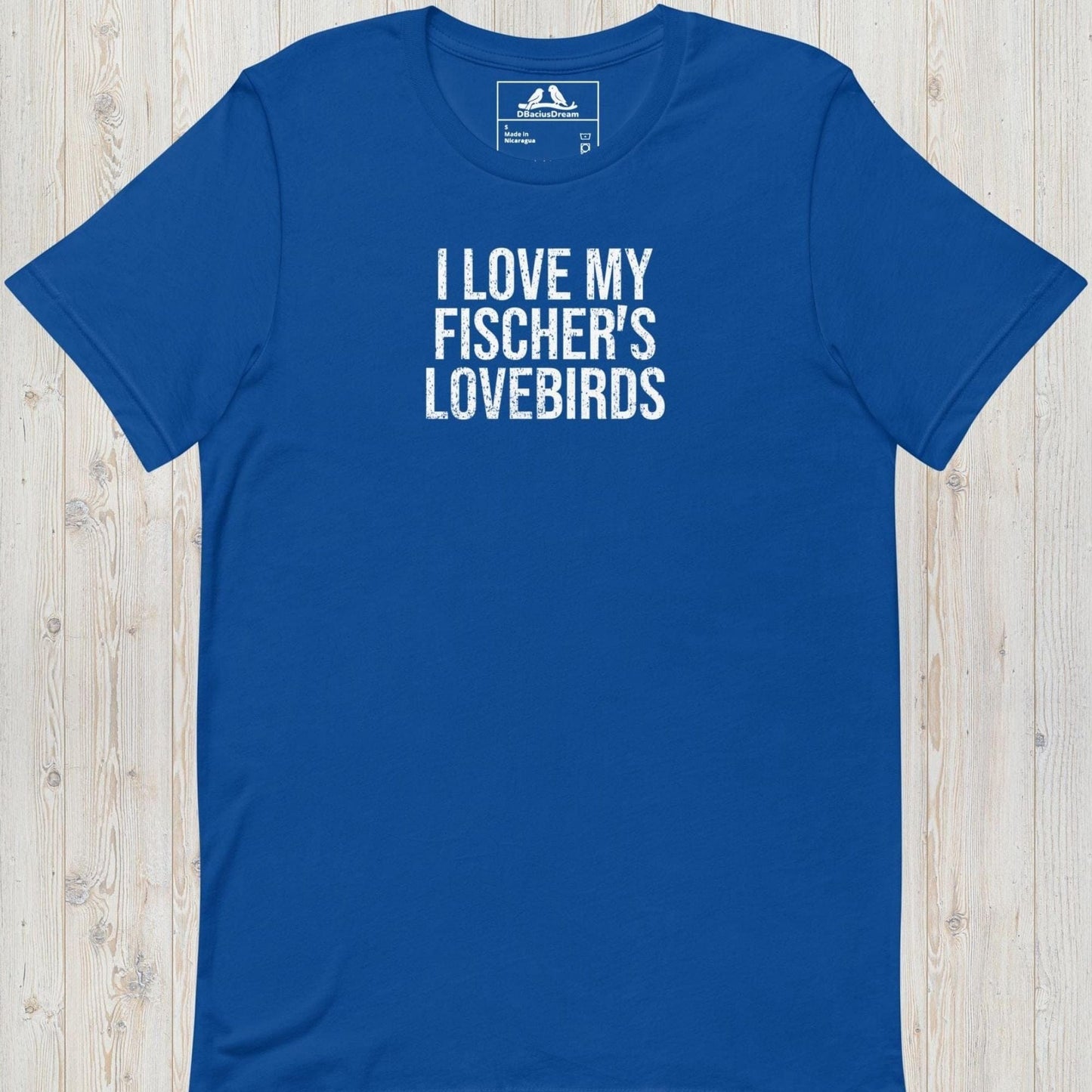 I Love My Fischer`s Lovebirds Unisex t-shirt