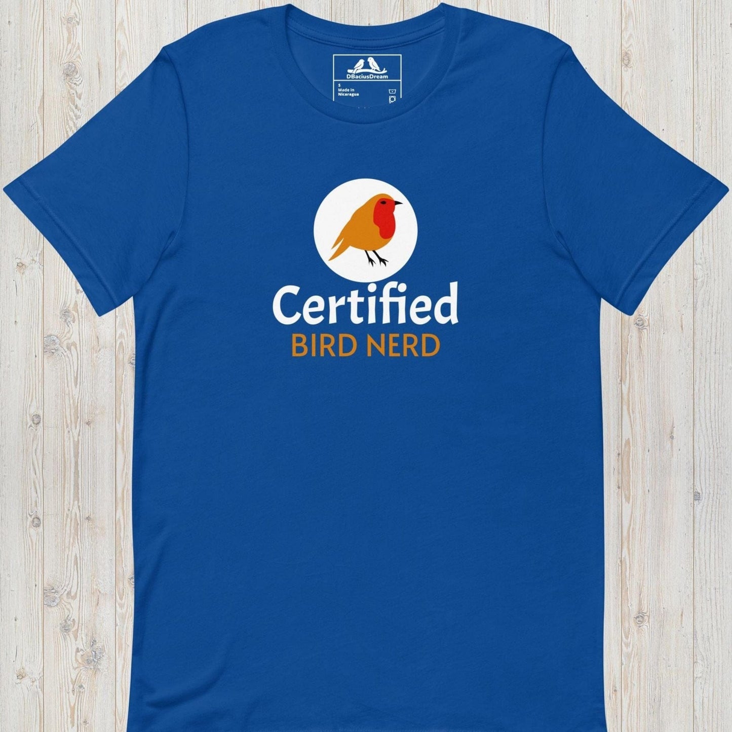 Certified Bird Nerd Unisex t-shirt